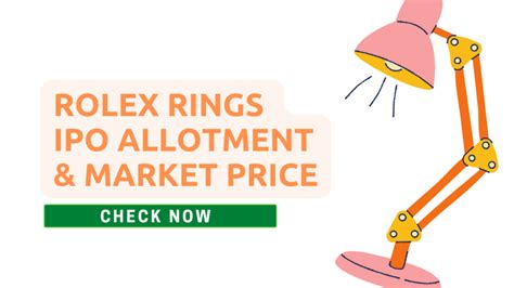 rolex ring ipo price